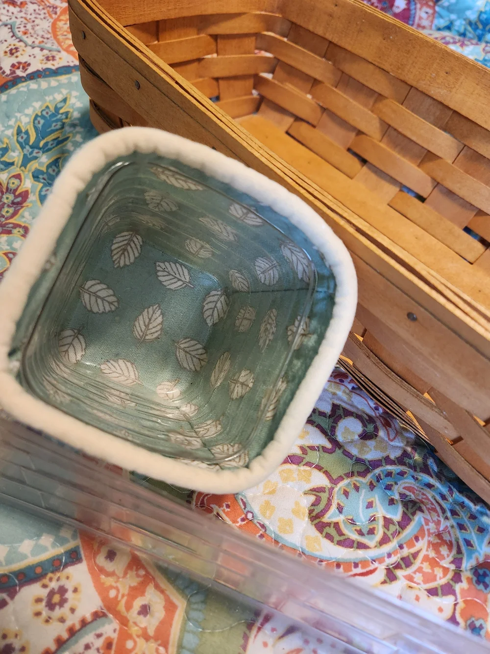 2-Vintage Small Hanging & Bread Basket